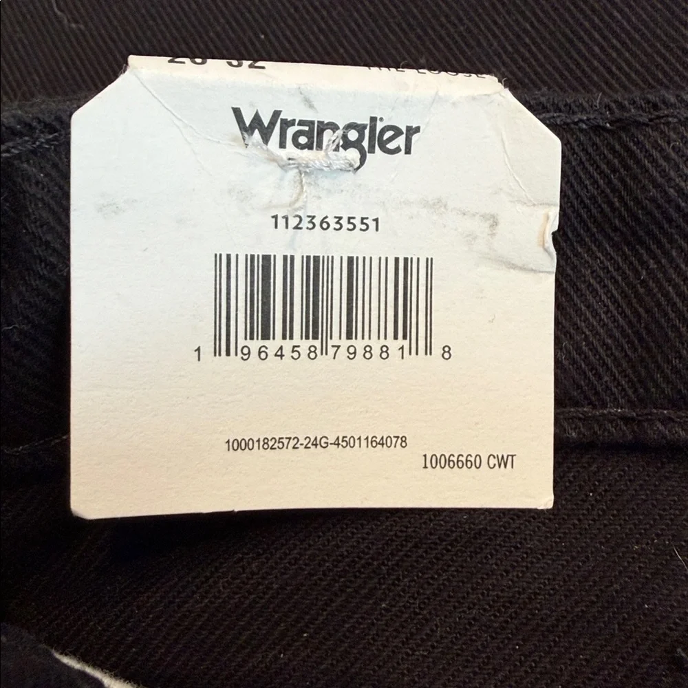 Wrangler x STAUD The Loose Wide Leg Jeans Black 28 NWT